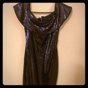 TFNC Off shoulder sequin dress